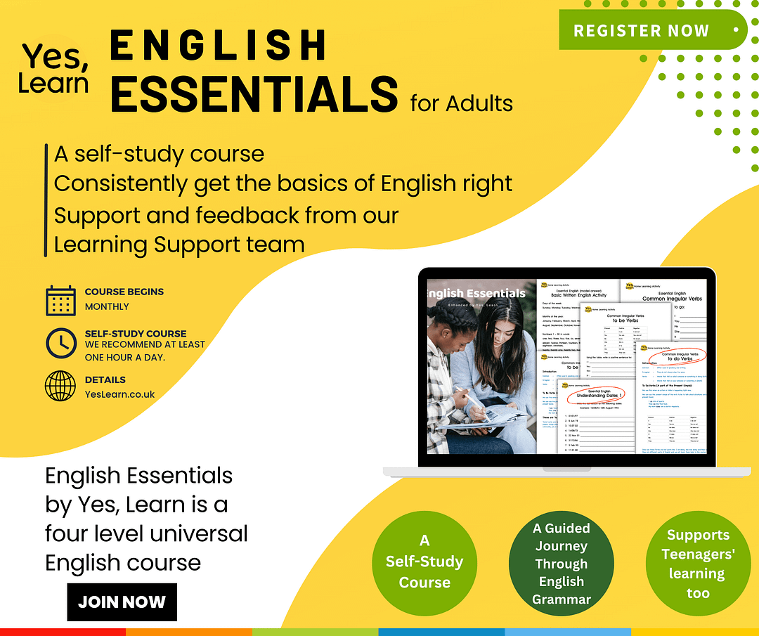 English Essentials - Yes, Learn