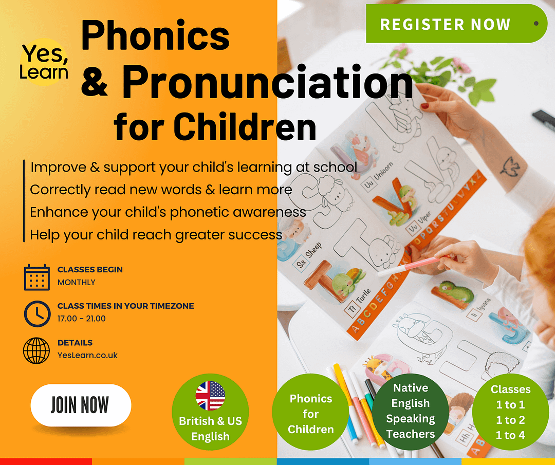 Junior - Phonics & Pronunciation - Yes, Learn