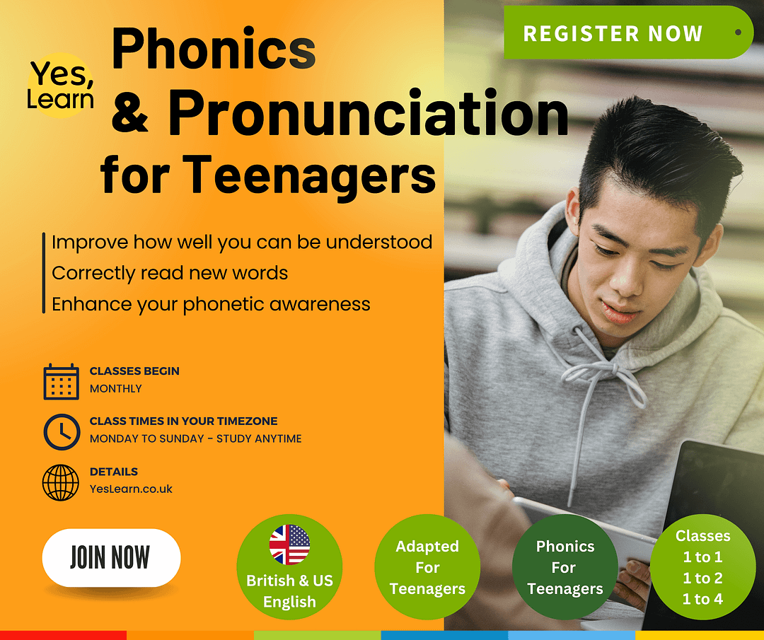 Senior Phonics & Pronunciation - Yes, Learn